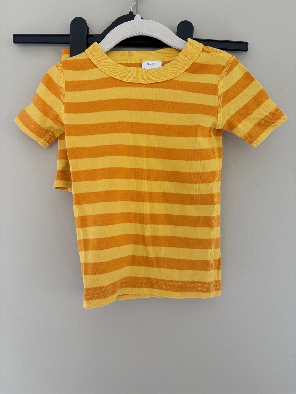 Hanna Andersson Yellow Striped Short Pajama Set 3T